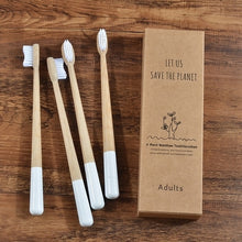 Load image into Gallery viewer, Bamboo Toothbrushes 4-Pack (+Plant a Tree)